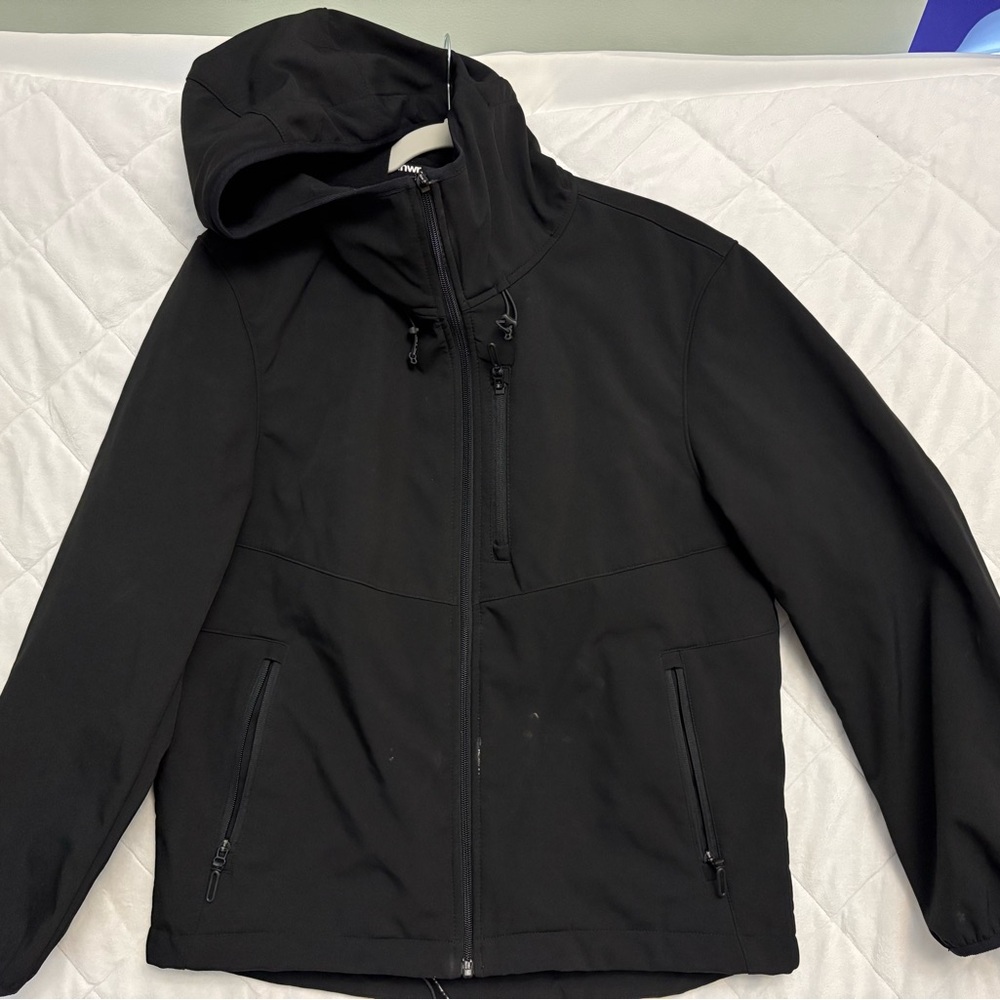 Zara Men's Black Windbreaker Jacket
